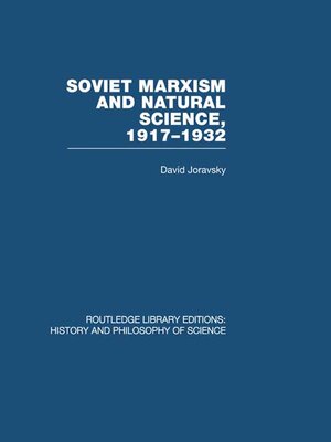 cover image of Soviet Marxism and Natural Science